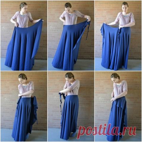 Юбка с запахом