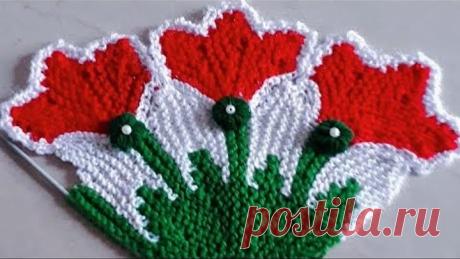Aasan tarike se bnaiye ek sunder sa flower Doormat Part 2