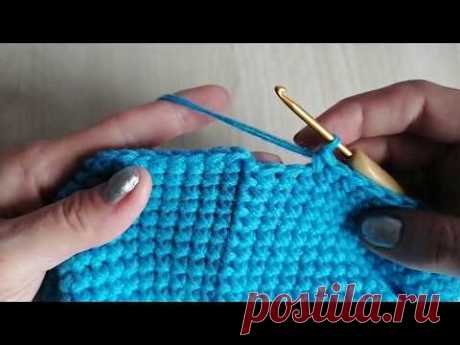 ВЯЖЕМ КРЮЧКОМ ПО КРУГУ БЕЗ КОСИНЫ#вязание крючком