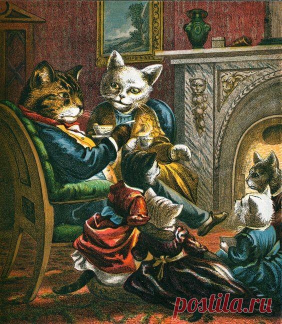 Illustration for "Tabby's tea-fight"