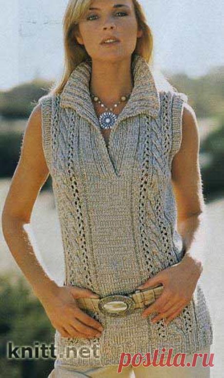 Туника с воротником поло | knitt.net | Все о вязании