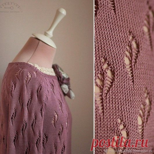 Изящный джемпер спицами - 5 схем для вязания | Вязание идеи для вдохновения | Дзен