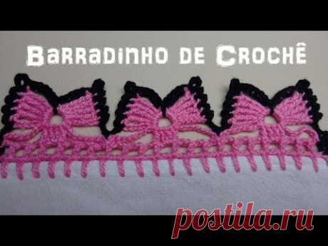 Barradinho de Crochê Fácil de Fazer # Borboletas