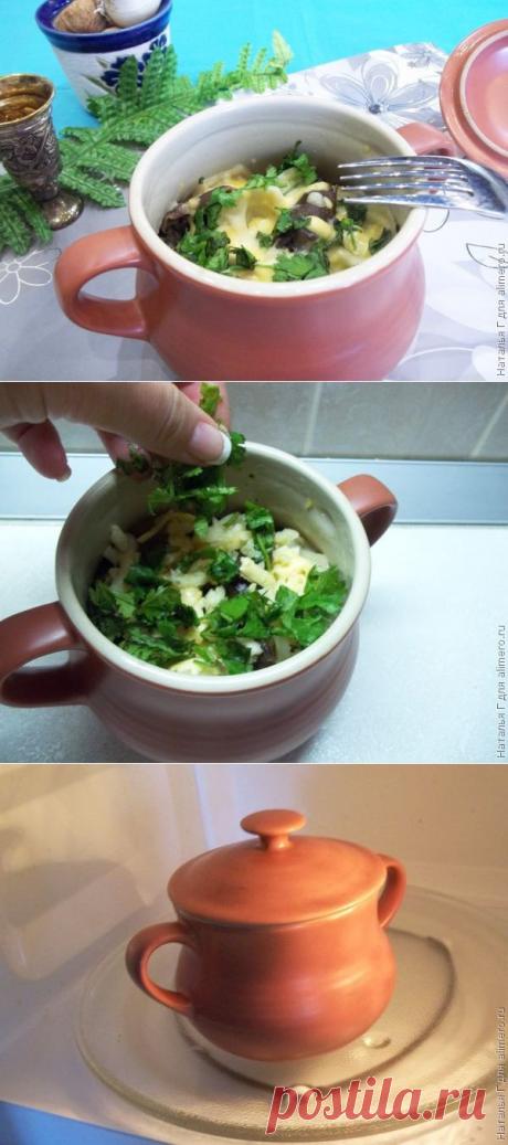 Пельмени с грибами в горшочках | Ваши любимые рецепты