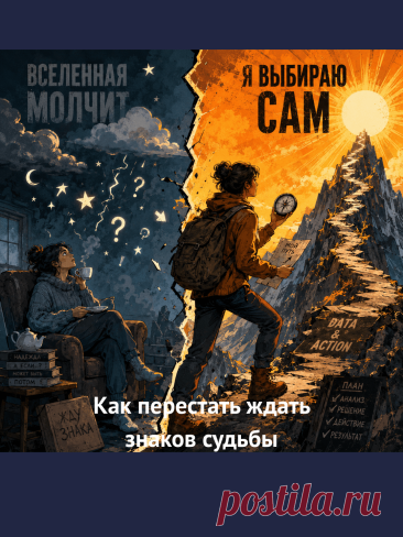 Как перестать ждать знаков судьбы
Слушай, давай честно: хватит сидеть на попе ровно и ждать, когда Вселенная пошлет тебе знак, перо павлина или камаз с пряниками. Этот инфантильный ритуал «попросить Вселенную о знаке» – классный способ снять с себя ответственность за собственную жизнь и превратиться в профессионального ждуна