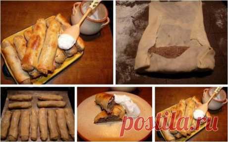 Вкусные пирожки из тонкого теста