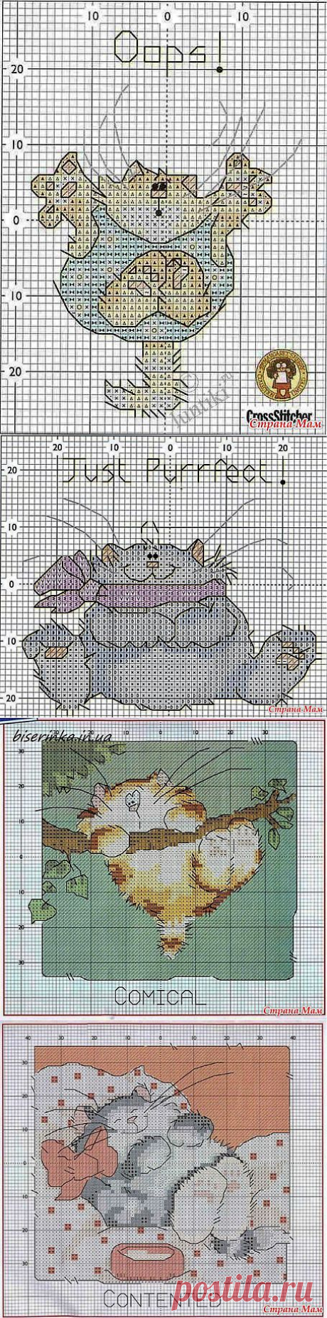 Вышивки крестиком Котики и Собачки.: Дневник группы &quot;Клуб рукоделия&quot; - Страна Мам