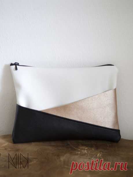 Schminktäschchen aus Kunstleder // fake leather cosmetic bag via DaWanda.com | Geschenkideen für Sie / gifts for her