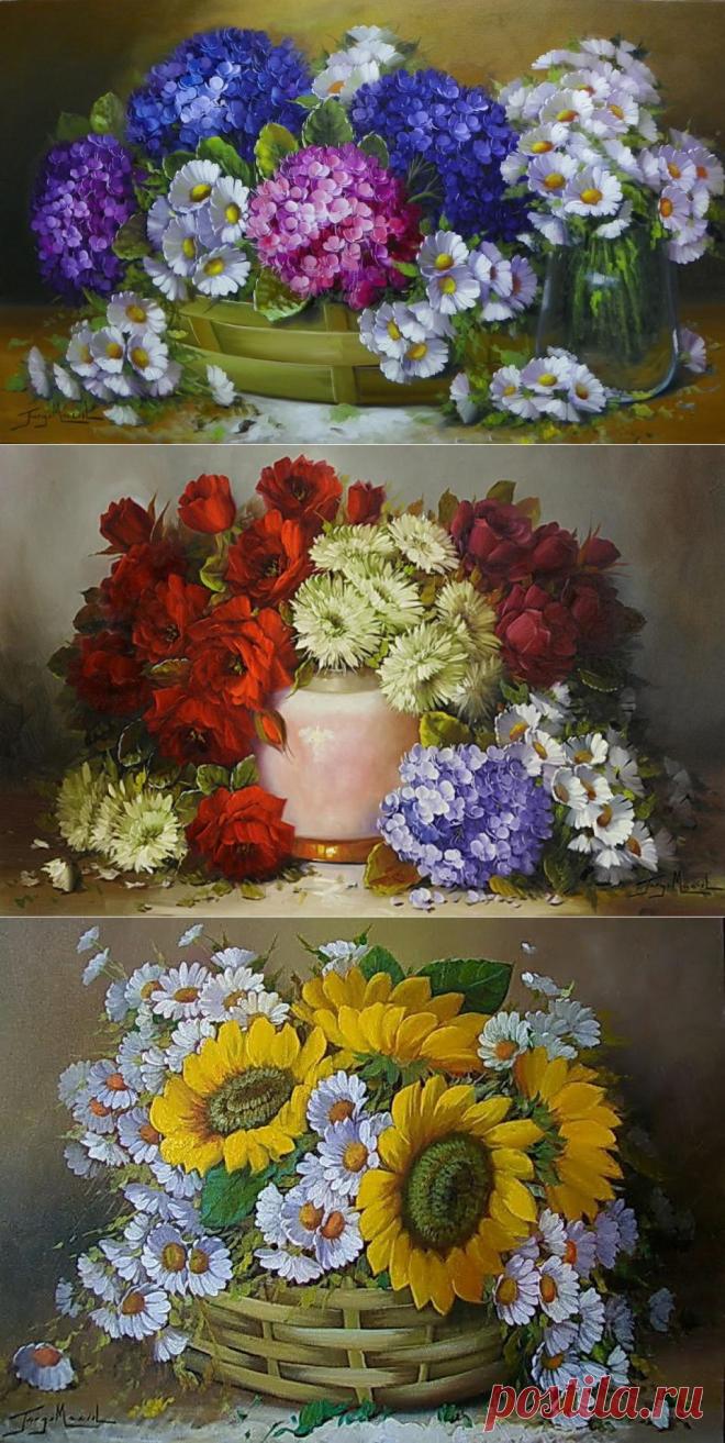 «Цветочная живопись Jorge Maciel (Хорхе Масиэль)» .