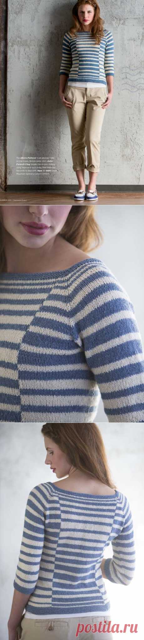 Полосатый джемпер Albers, Interweave Knits, лето 2013