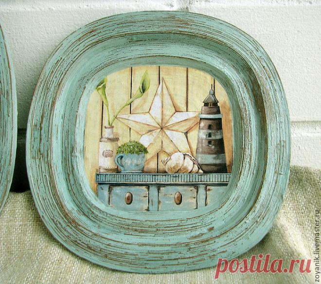 Декоративные тарелочки из газетных трубочек!