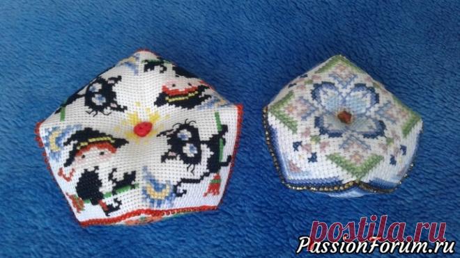 Маленькие игольницы-бискорню - запись пользователя svetlan_ka (Светлана) в сообществе Вышивка в категории Вышивка крестом