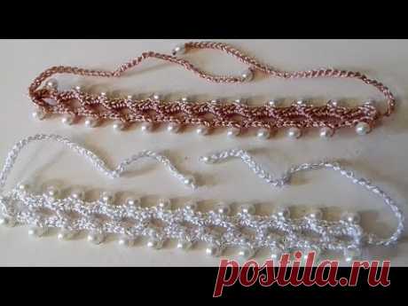Pulseira Pérola - Muito linda e fácil de fazer!