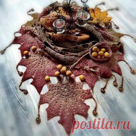 Роскошная осенняя шаль