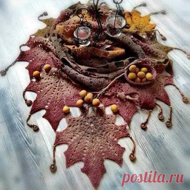Роскошная осенняя шаль