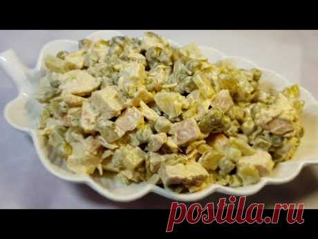 ВКУСНЫЙ САЛАТ, КОТОРЫЙ СЪЕДАЕТСЯ БЫСТРЕЕ ЧЕМ ГОТОВИТСЯ!!!!! НОВОГОДНИЕ САЛАТЫ 2019