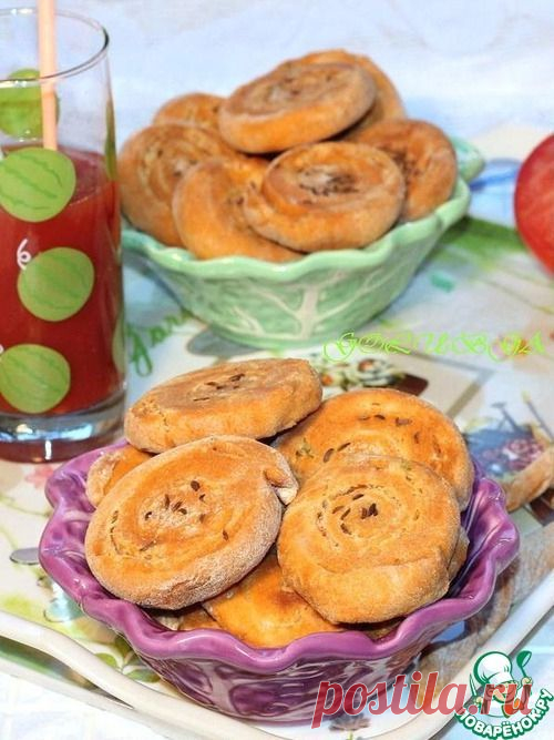 Закусочные пышки на томатном соке