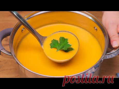 Dieser Kürbissuppe ist so lecker, dass ich ihn jeden Tag koche! Gemüsesuppe in 30 Minuten!