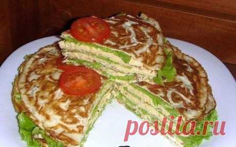 БЛИННЫЙ ТОРТ НА ЗАКУСКУ