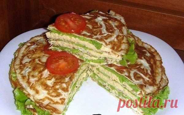 БЛИННЫЙ ТОРТ НА ЗАКУСКУ