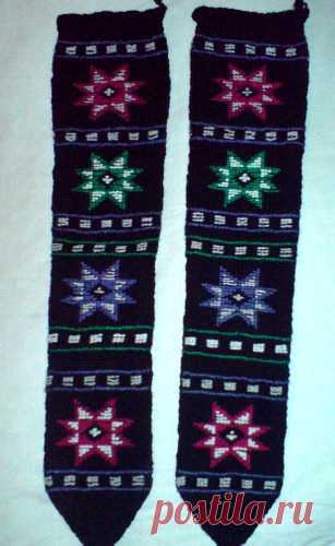 Грузинские жаккард-гольфы: ru_knitting