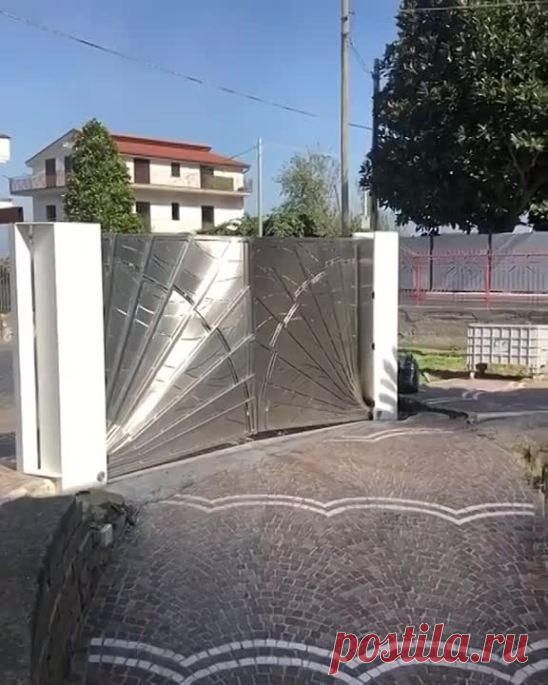 Ворота веерного типа