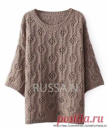 Ажурный узор для туники