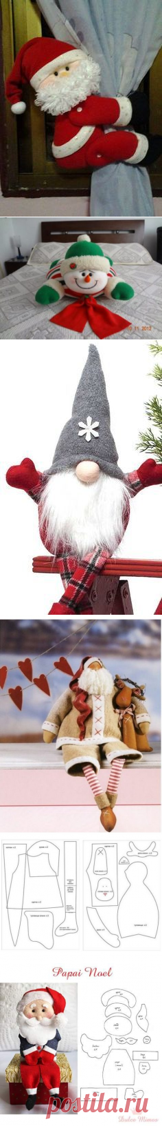 Новогодние мягкие игрушки ,выкройки