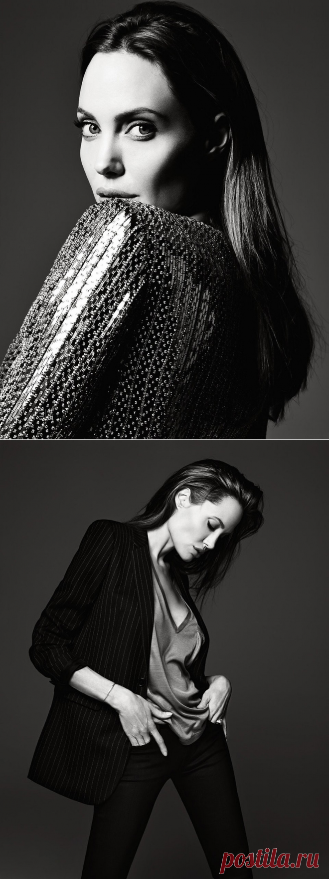 Анджелина Джоли (Angelina Jolie) в фотосессии Эди Слимана (Hedi Slimane) для журнала ELLE US (июнь 2014).
