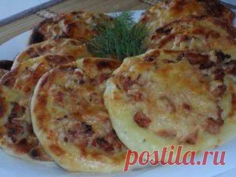 картофельные ватрушки с курицей