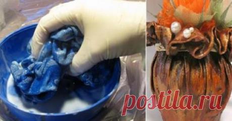 ДОБАВЬТЕ К КУСКУ СТАРОЙ ТКАНИ НЕМНОГО КЛЕЯ, ЧТОБЫ СОЗДАТЬ НЕВЕРОЯТНУЮ ВЕЩЬ… Чаще всего текстиль кажется чем-то мягким, принимающим форму других объектов. Эту функцию ткани можно использовать, создав кашпо или горшок для цветов интересной формы.


Клей придаст конструкции необходимую твердость. Эту функцию ткани можно использовать, создав кашпо или горшок для цветов интер