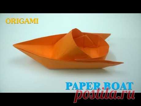How to make a Paper Boat Origami Tutorial (canoe)