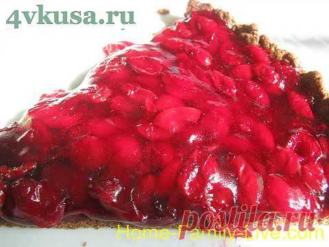 Пирог с вишневой начинкой | 4vkusa.ru