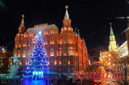 Ночная Москва. Светография.