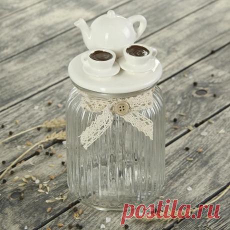 Банка для хранения сыпучих "Кофейный сервиз" 1000 мл в Москве. Купить по цене 950 руб.