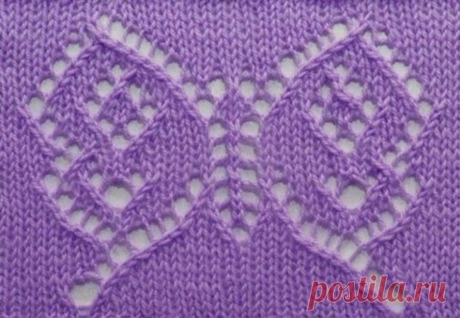 ​Ажурная бабочка на спицах