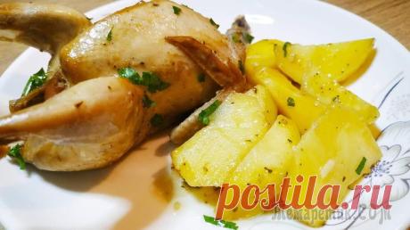Горячее блюдо для всей семьи! Сочные и нежные перепела с картофелем в духовке!