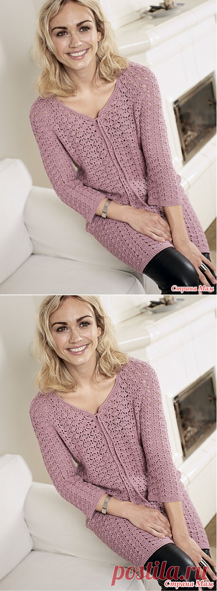 Кружевное платье со шнуровкой. - Все в ажуре... (вязание крючком) - Страна Мам