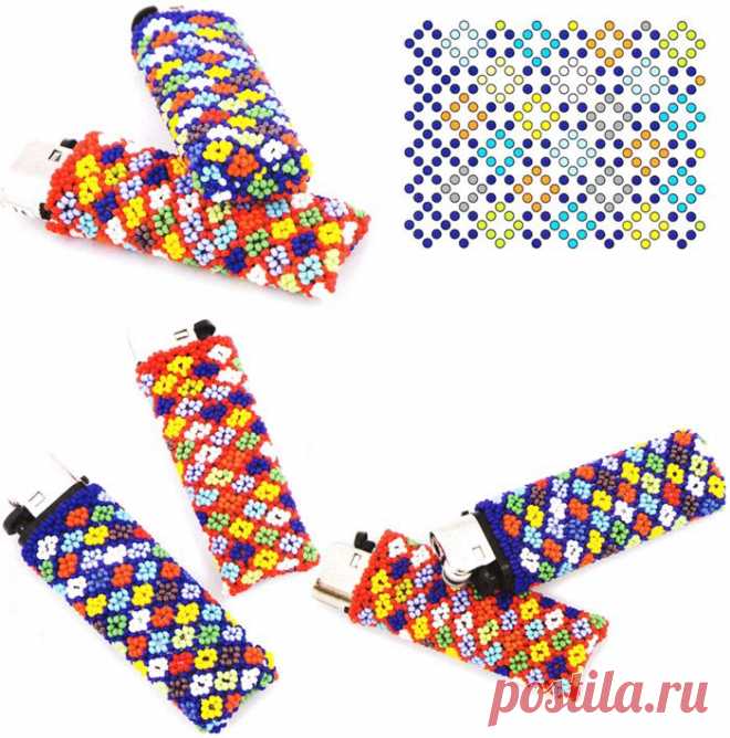 Чехол для зажигалки из бисера ~ HandMadiya.com