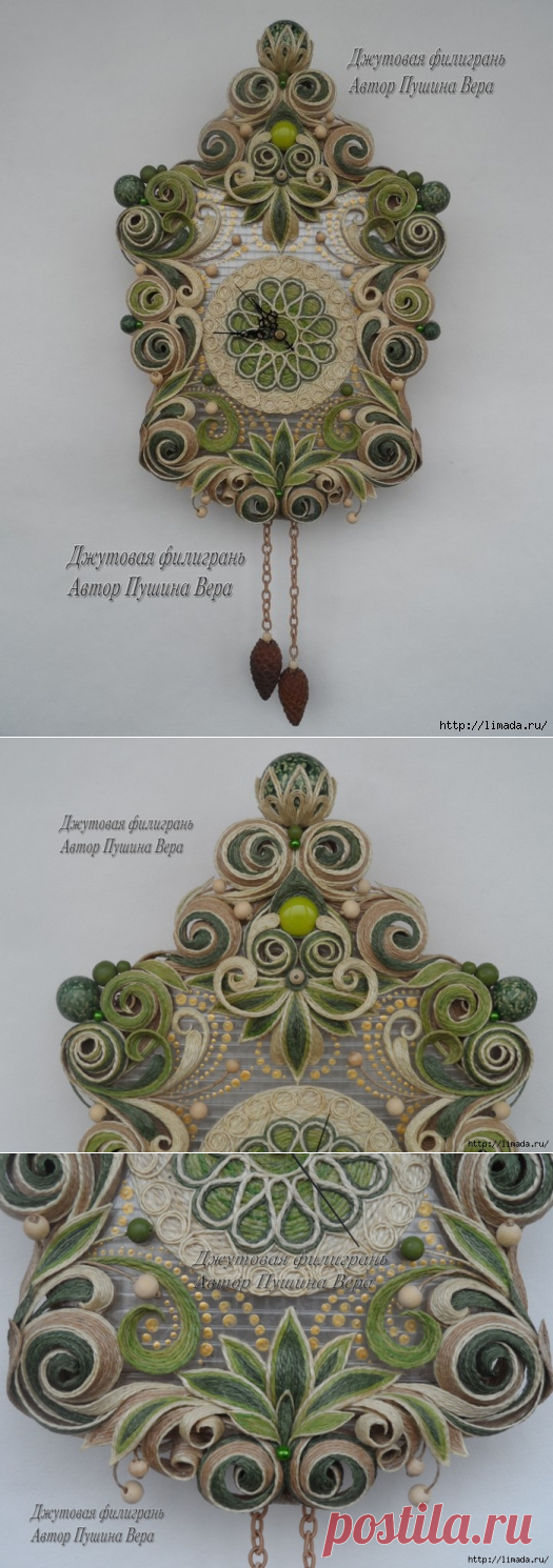 ЧАСЫ-ХОДИКИ "ЛЕСНАЯ СКАЗКА" ПУШИНОЙ ВЕРЫ