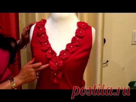 Design with Nikki: Episode 1: Fabric Flowers on Ready-Made Dress