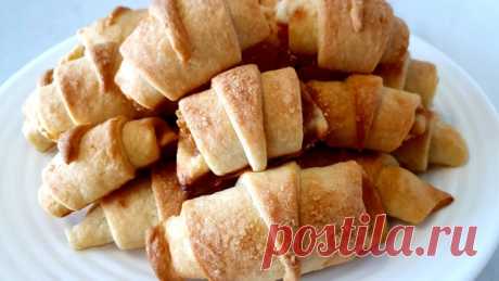 Коричные рогалики с яблоками, простой, вкусный рецепт – пошаговый рецепт с фотографиями