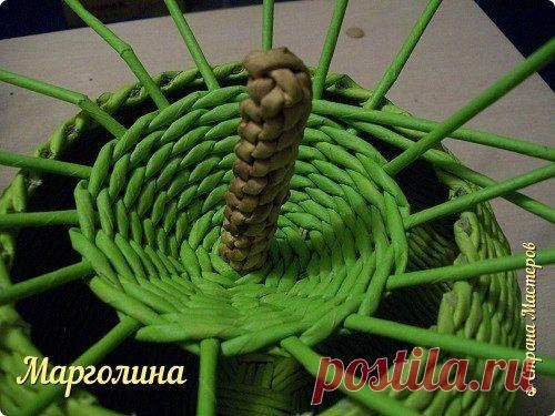 Яблоко-шкатулка плетеная из газетных трубочек | oblacco