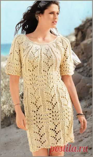 Ажурное платье из объемной пряжи. Ажурное летнее платье из толстой пряжи | Домоводство для всей семьи
