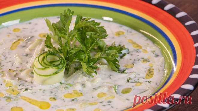 Болгарская окрошка. Просто и очень вкусно. Холодный суп Таратор. ЗОЖ | Шеф-повар Василий Емельяненко | Дзен