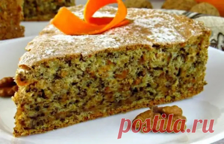 Бесподобный тыквенный пирог с орехами - Вкусные рецепты - медиаплатформа МирТесен