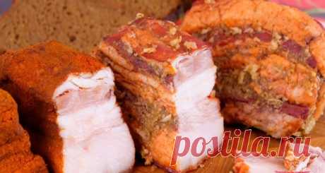 Свиная грудка в луковой шелухе