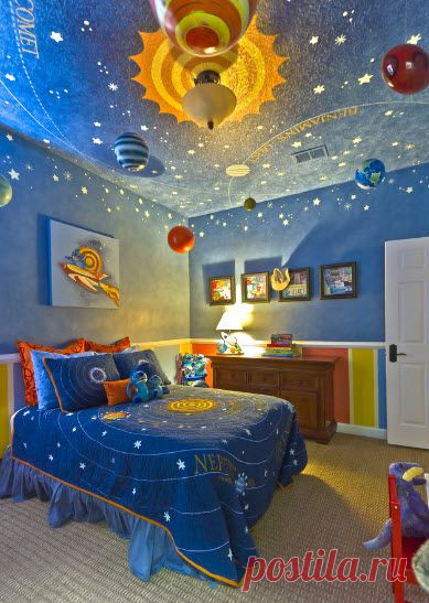 (+1) тема - Красивый потолок в детской | МОЯ КВАРТИРА