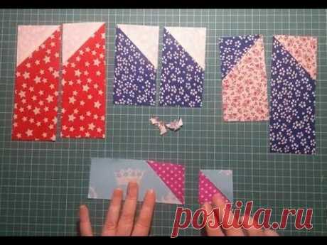 Patchwork for beginners. 4 economical ways to sew a rectangle with a corner