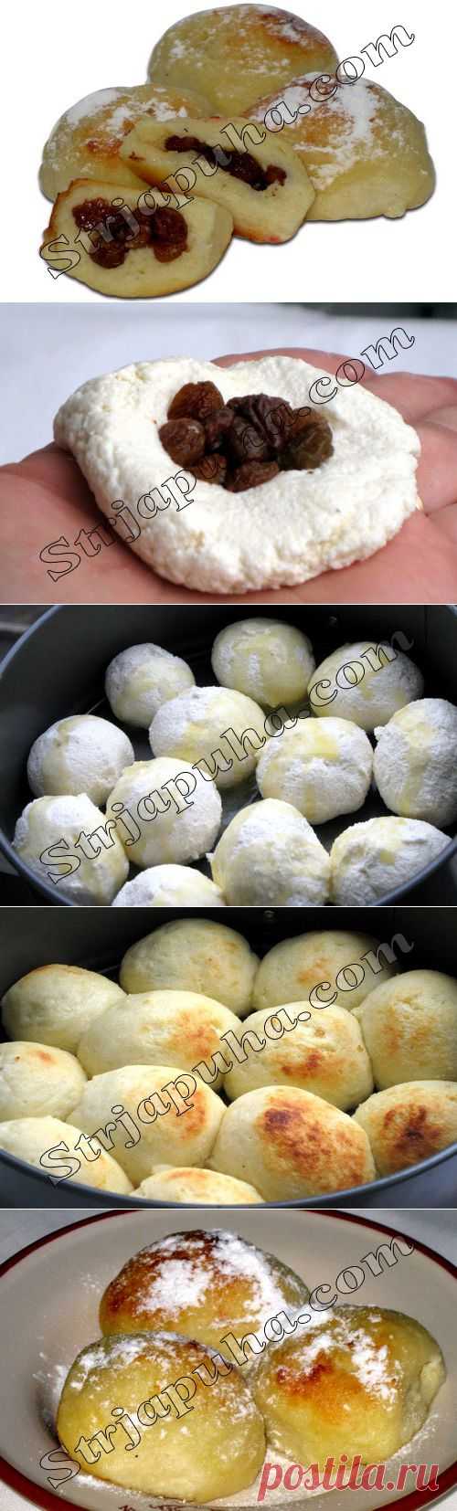 Творожные колобки с изюмом